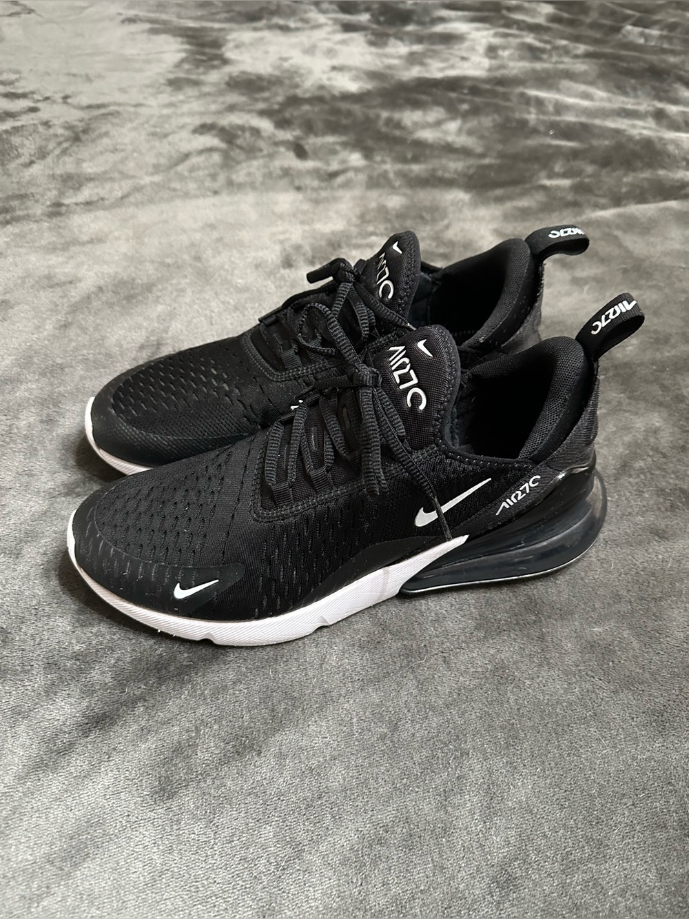 Nike Black & White Air Max 270 Athletic Sneakers